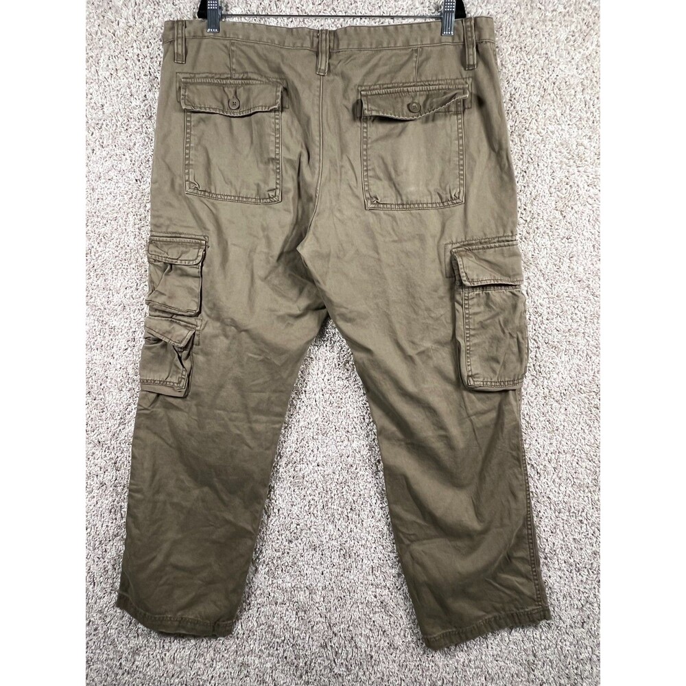 Vintage Y2K Mossimo Cargo Pants Mens 38x30 Khaki Gorpcore Grunge Wide Leg - Picture 7 of 9